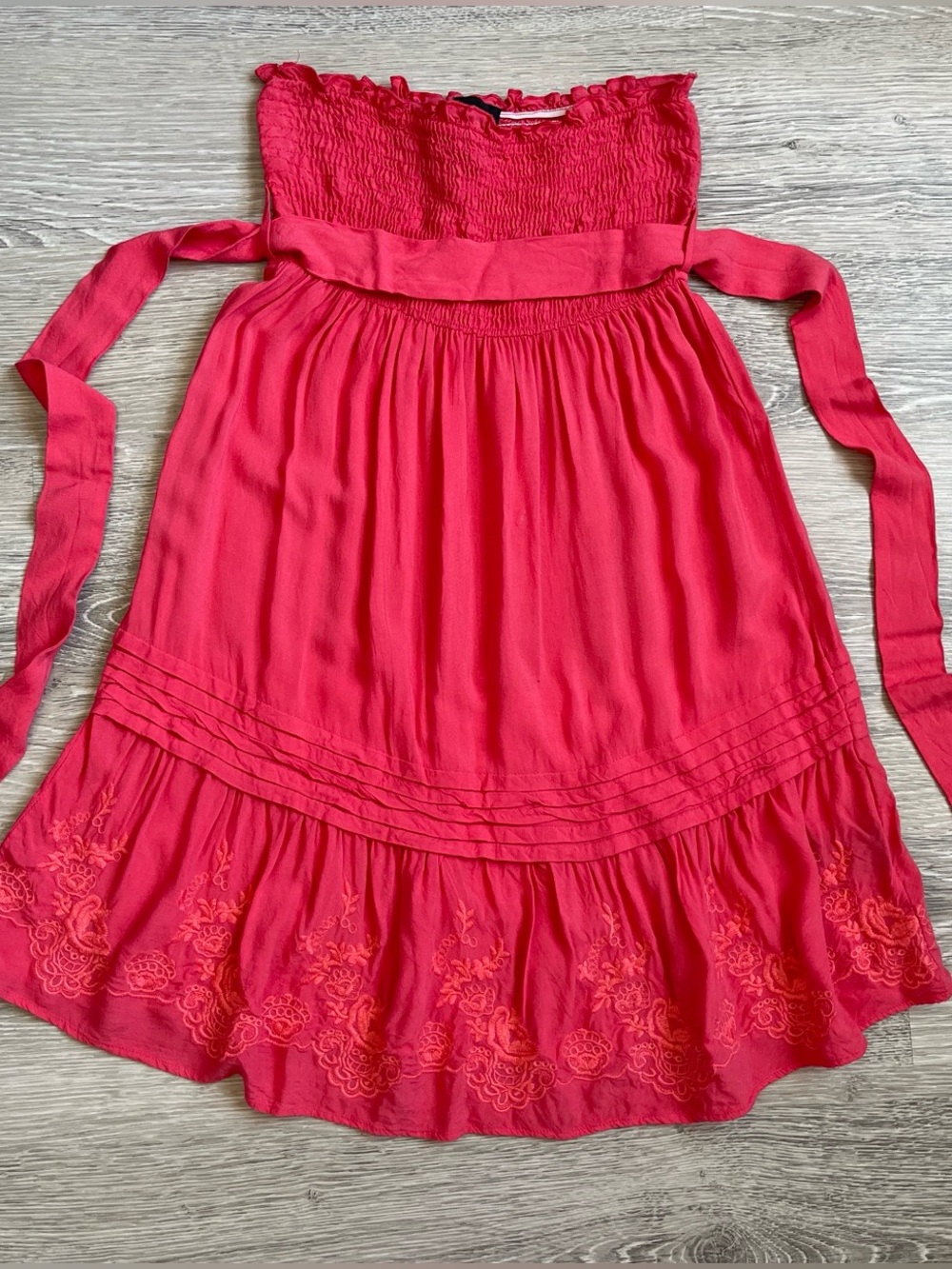Bebe Y2K Strapless Ruffled Dress, Size XS